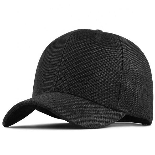 Wholesale High Quality Breathable Fabric Adjustable 6 Panel Linen Baseball Cap