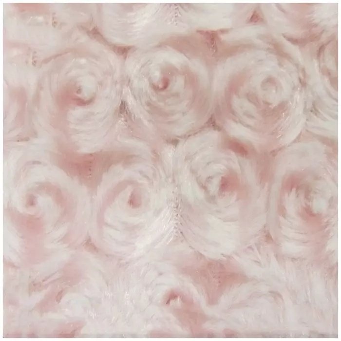 Custom 100%Polyester super soft plush fabric rose flower brushed PV fleece velour knitted fabric for toys and garment