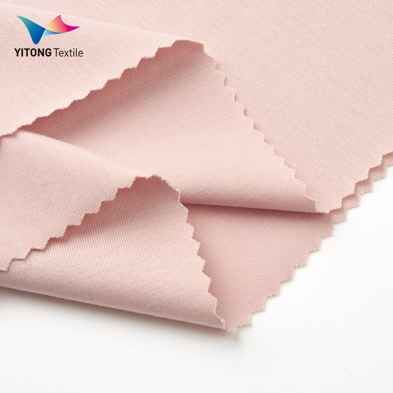 OEKO-TEX STANDARD 180 gsm Plain Bamboo Cotton Fabric 35% Cotton 35% Bamboo Fiber 30% Polyester Fabric for t-shirt