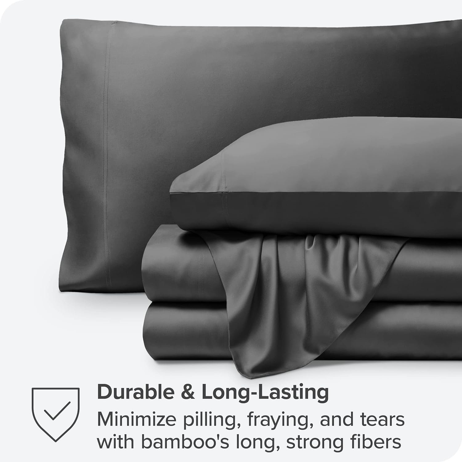 Cloudland Comfortable Charcoal Bamboo Sheet 100% Pure Bamboo Cooling Sheets High Quality Bamboo Sets