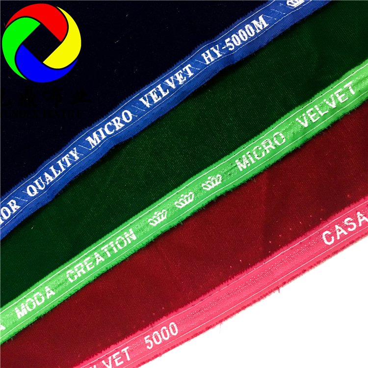 Best Quality of South Korean Micro Velvet 5000 Eagle Mode 58" 100% Polyester Plain Micro Falcon Velvet Super Micro 5000 Fabrics