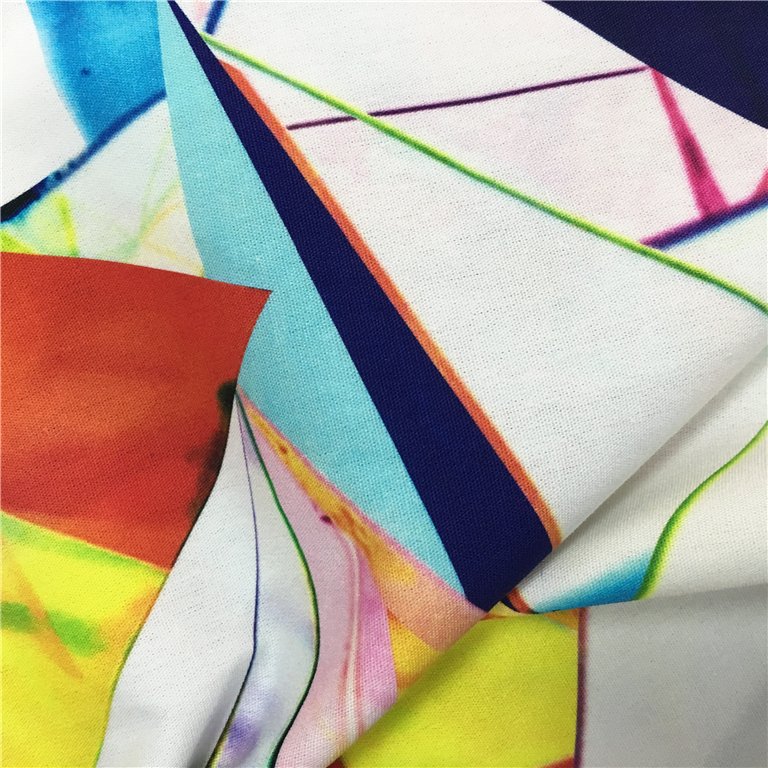 Custom new design high quality digital printing 100% linen fabric
