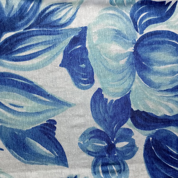 high quality wholesale natural flax fiber blend spandex knitted jersey printed linen fabric