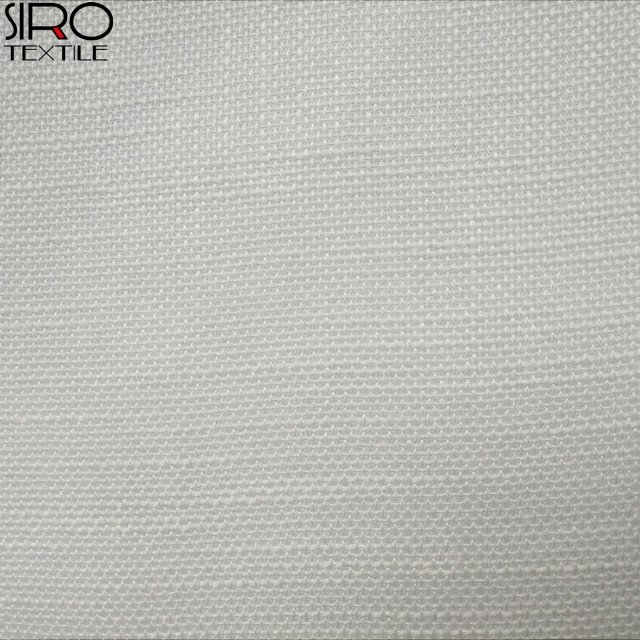 Popular NFPA701 IFR 100% polyester linen look sheer fabric voile fabric for hotel curtains