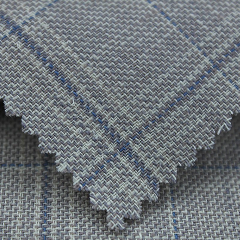 Customized Magnificent Delicacy Woven Shirting Plaid Fabric Linen Cotton Yarn Dyed Check Fabric for Shirt or Dress