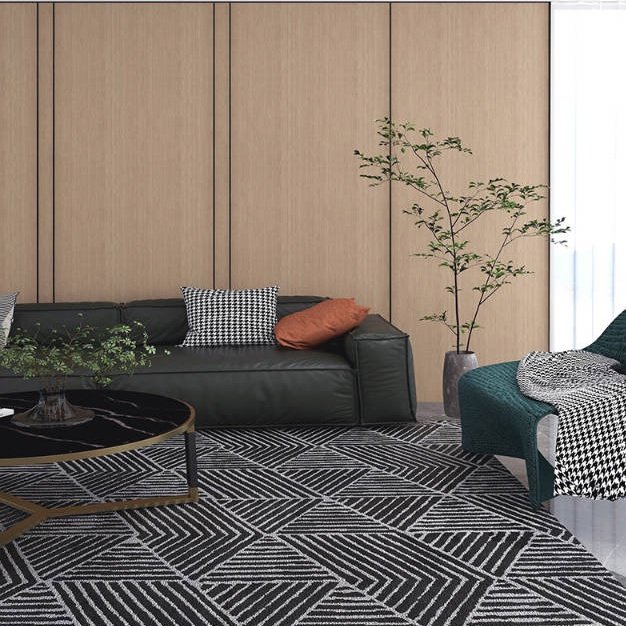 Modern Style Marble Grain Wood Grain PVC Wall Panel Bamboo Charcoal Wood Veneer For Hotel