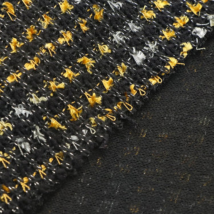 Fashion custom yarn-dyed made hacci jacquard fabric 100%polyester knitting hacci sweater fabric for clothing