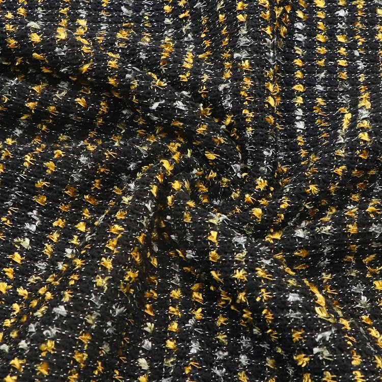 Fashion custom yarn-dyed made hacci jacquard fabric 100%polyester knitting hacci sweater fabric for clothing