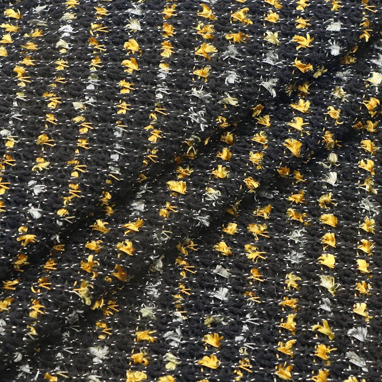 Fashion custom yarn-dyed made hacci jacquard fabric 100%polyester knitting hacci sweater fabric for clothing