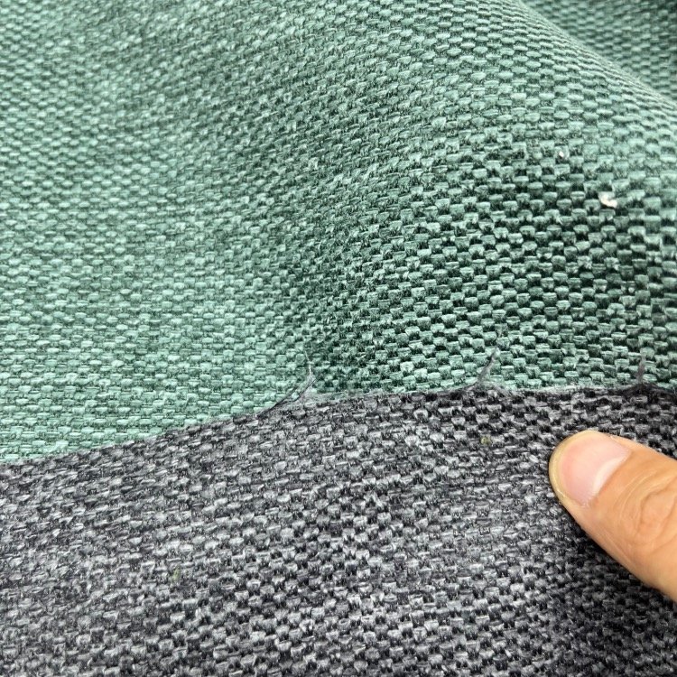 Custom modern style hometextile upholstery warp knitted linen look 100% linen sofa fabric for furniture