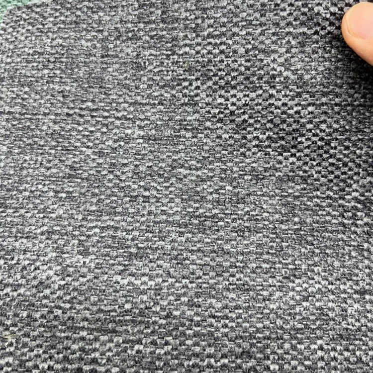 Custom modern style hometextile upholstery warp knitted linen look 100% linen sofa fabric for furniture