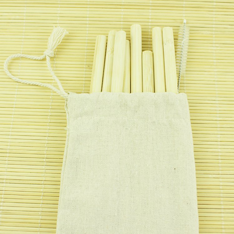Non-toxic Eco-friendly Organic Bambo Reusable Drinking Straws Green Bamboo Straw