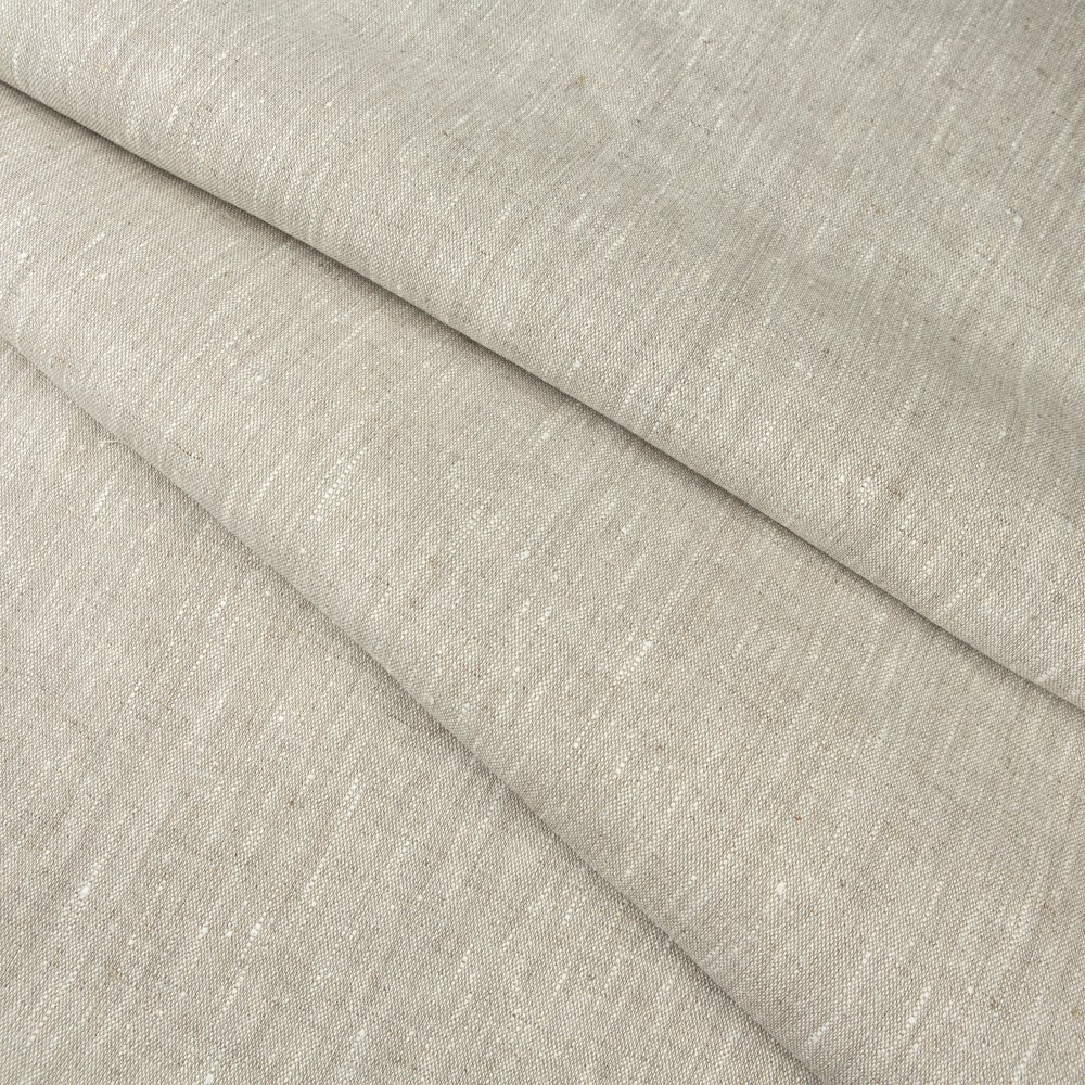 280 GSM 100% linen woven natural not softened fabric high quality wholesale fabric roll for clothes breathable fabric