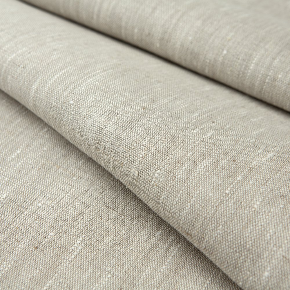 280 GSM 100% linen woven natural not softened fabric high quality wholesale fabric roll for clothes breathable fabric