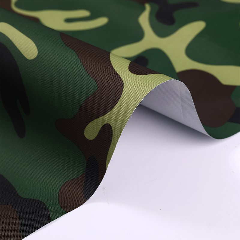 Waterproof 600D Camouflage PU Coated Oxford Fabric 100% Polyester with PVC for Awnings and Bag Dyeing Woven Printed Pattern