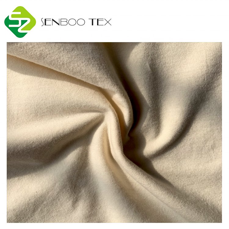 Hot Sale GOTS Certified Jersey 95% Organic Cotton 5% Spandex Knit Fabric Girls' Sleepwear Baby Clothes Lightweight Eco-Friendly