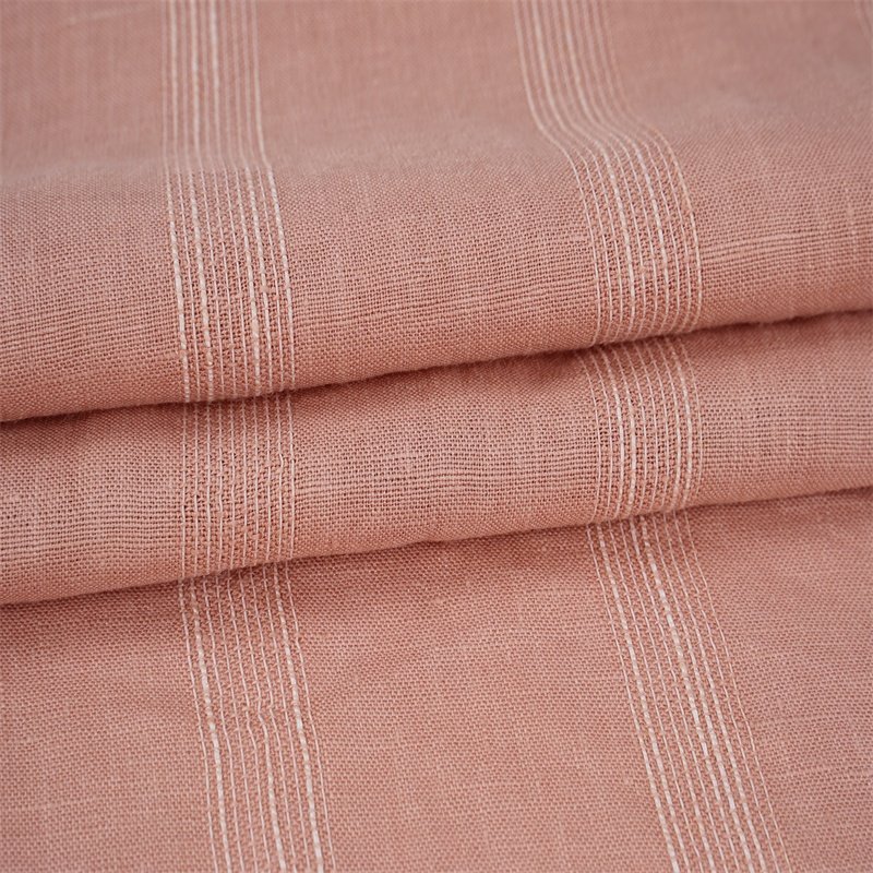 8050French 100% Pure Flax Stone Washed Organic Linen Shirt Tissus Lin fabric Wholesale manufacturers for Clothing