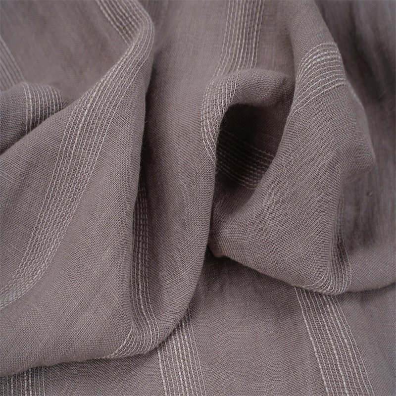 8050French 100% Pure Flax Stone Washed Organic Linen Shirt Tissus Lin fabric Wholesale manufacturers for Clothing