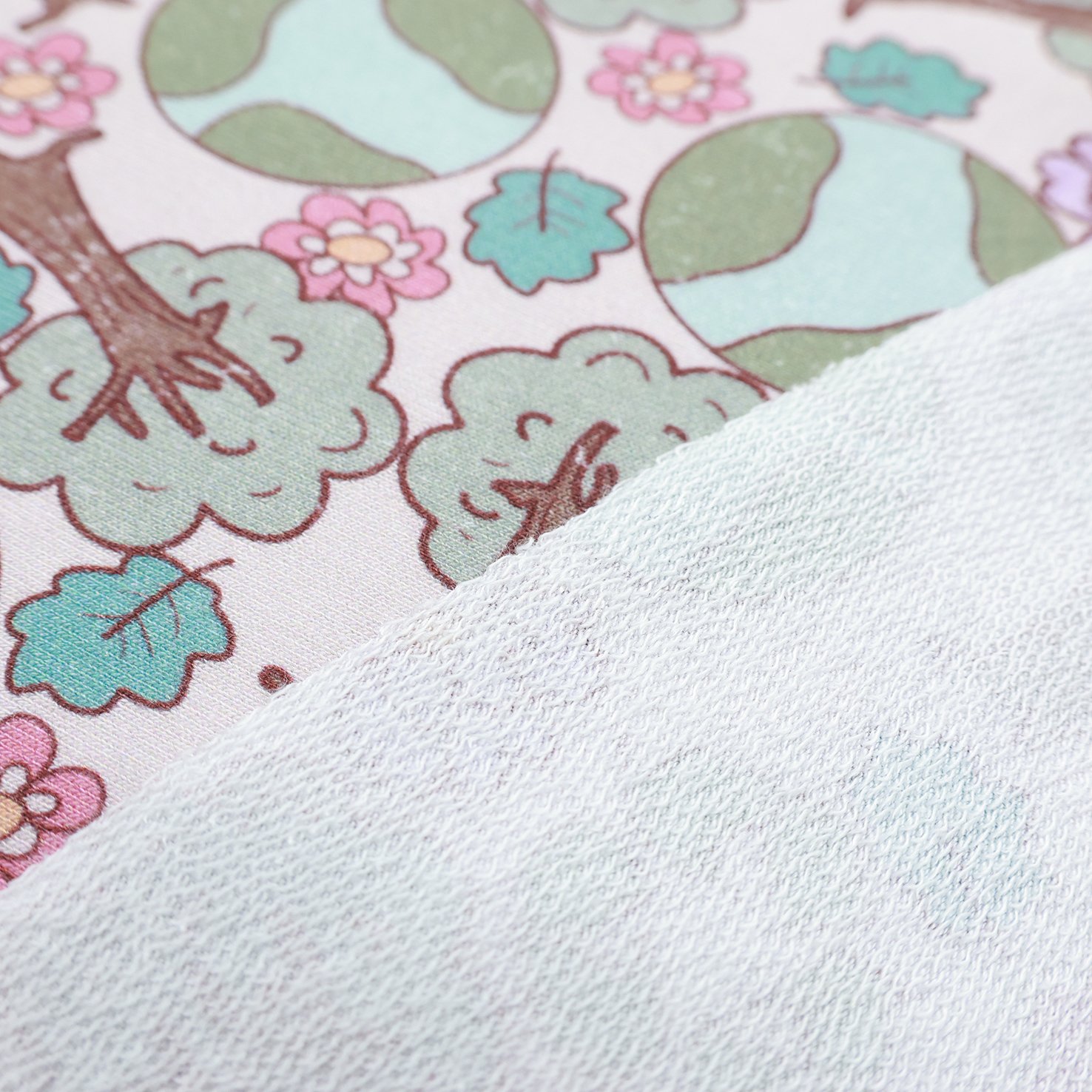 Custom printed 95%bamboo fiber 5%spandex bamboo French terry fabric for kids wear