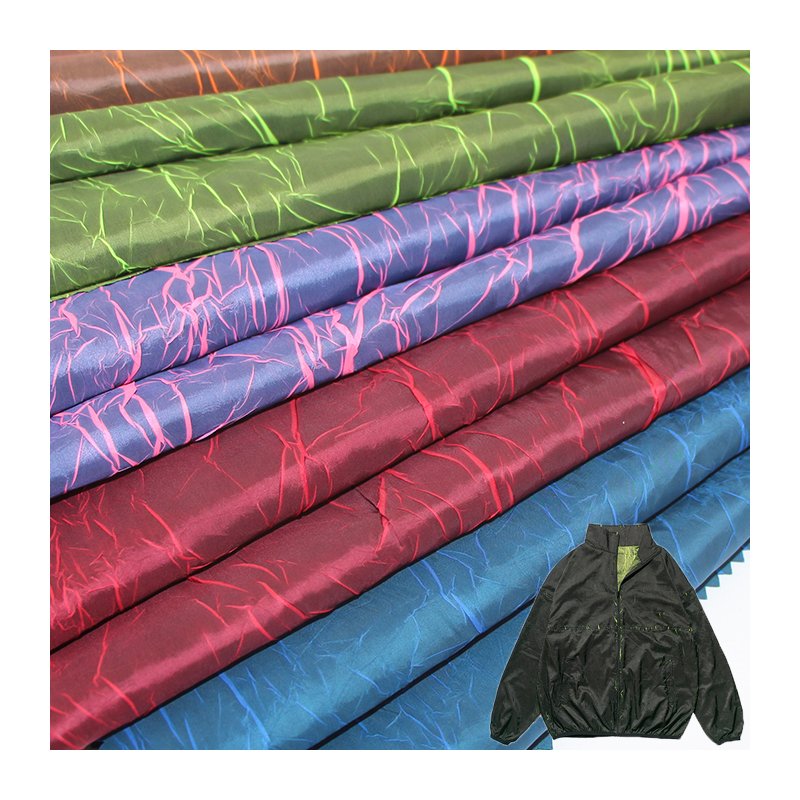 100% Polyester wonderful color effect new magic fission stretch 100% polyester fabric
