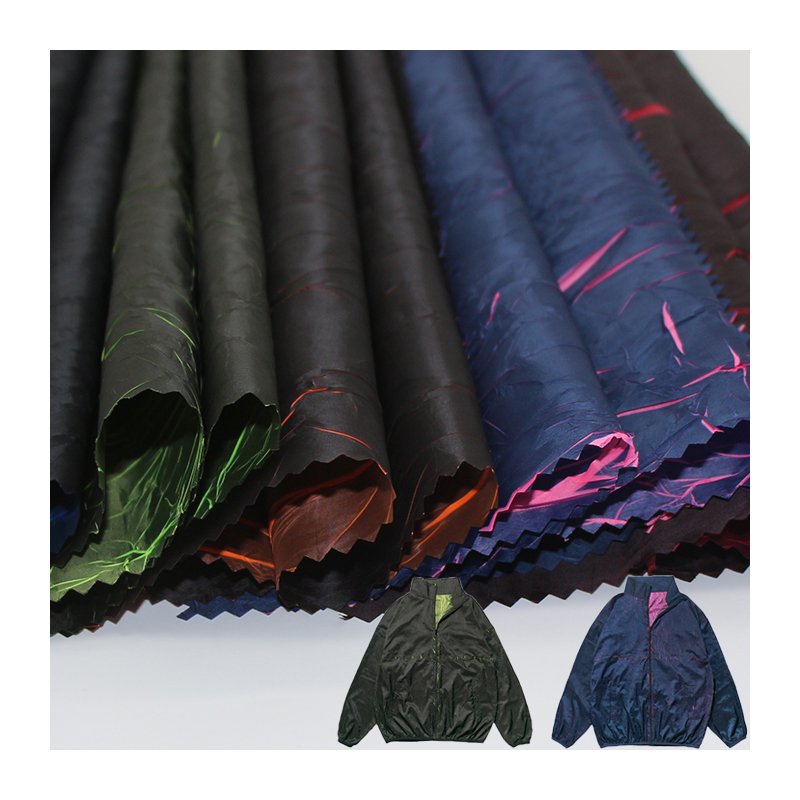 100% Polyester wonderful color effect new magic fission stretch 100% polyester fabric