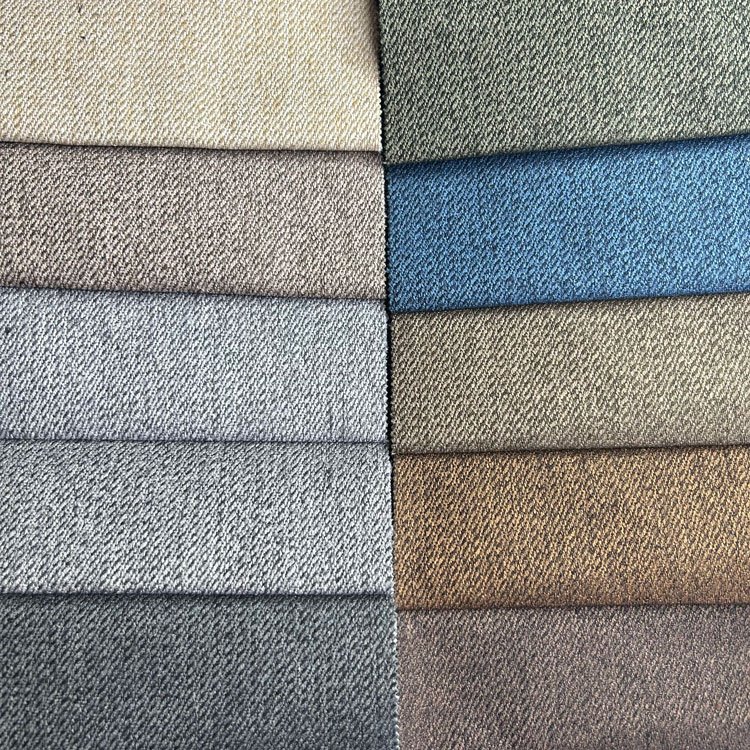 100% Polyester Linen Fabric Sofa Polyester Curtain Fabric Linen Blackout Poly Linen Fabric