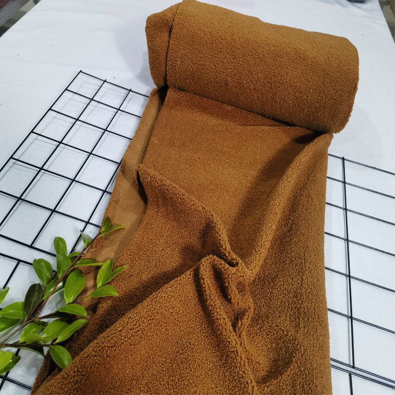 China Factory 100% Polyester Soft Teddy Bear Plain Fleece Fabric for Blanket Women Men Coat Toys