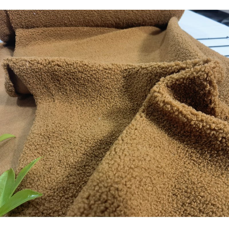 China Factory 100% Polyester Soft Teddy Bear Plain Fleece Fabric for Blanket Women Men Coat Toys