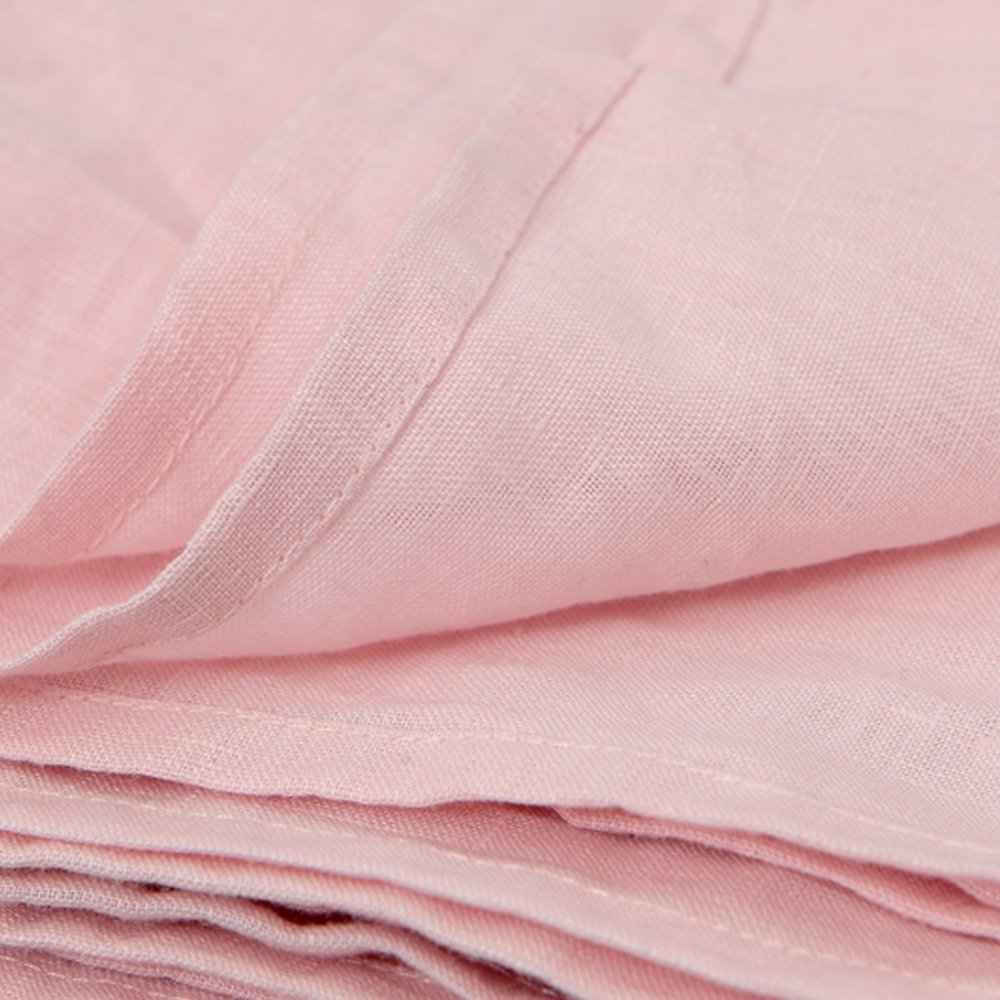 100% linen fabric plain dyed for dress woven 110" wide width for home textile garment beige ready stock