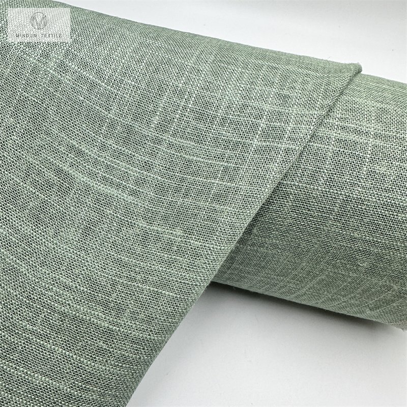 Mindun Wholesale Of 30Rayon 70Linen Jacquard Bamboo Knot Fabric For Girls' Fashion Dresses And Hanfu Clothes Manufacturers