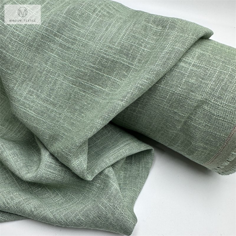 Mindun Wholesale Of 30Rayon 70Linen Jacquard Bamboo Knot Fabric For Girls' Fashion Dresses And Hanfu Clothes Manufacturers