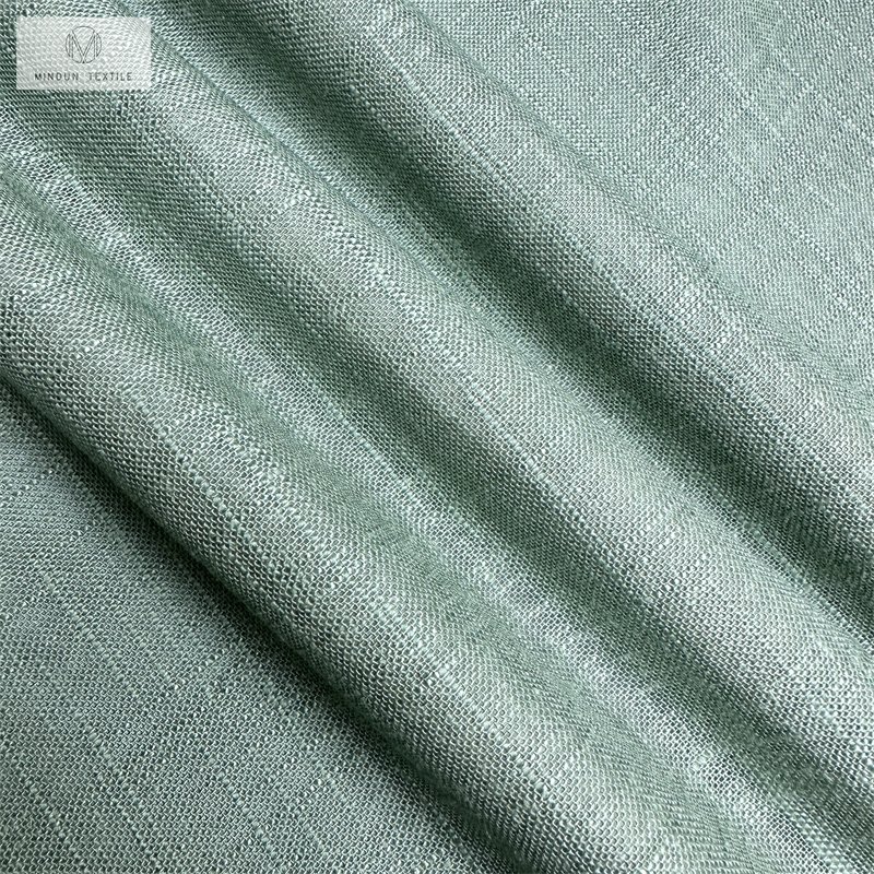Mindun Wholesale Of 30Rayon 70Linen Jacquard Bamboo Knot Fabric For Girls' Fashion Dresses And Hanfu Clothes Manufacturers