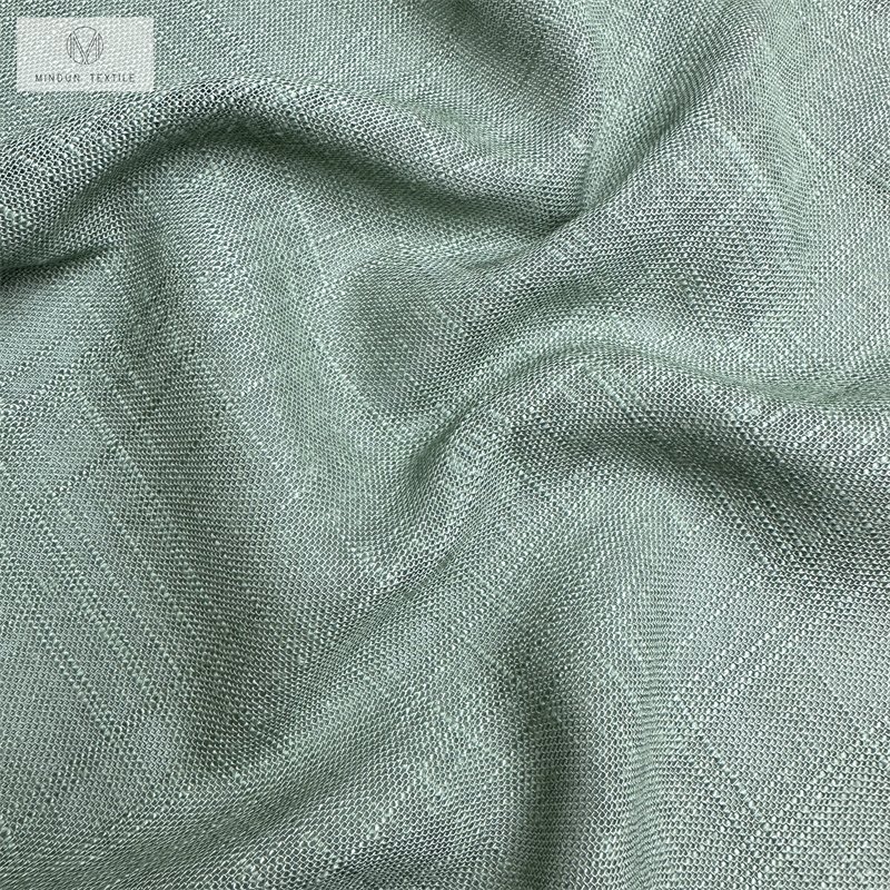 Mindun Wholesale Of 30Rayon 70Linen Jacquard Bamboo Knot Fabric For Girls' Fashion Dresses And Hanfu Clothes Manufacturers