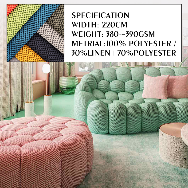 Wholesale roche bobois breathable mesh new turkish sofa fabric 2022 textile for sofa upholstery