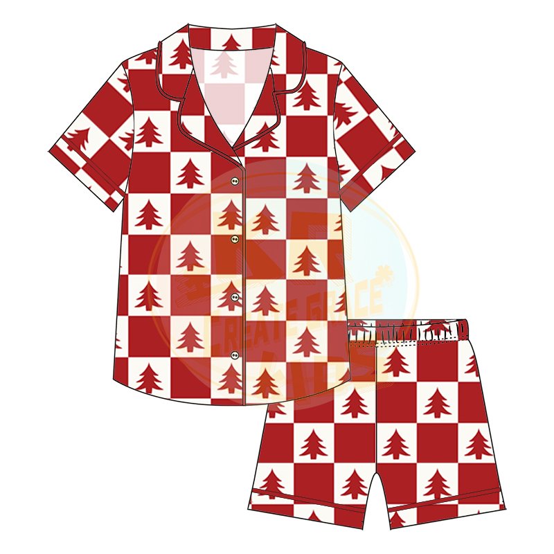 Halloween themed children's pajamas 2-piece comfortable bamboo fabric soft kids set