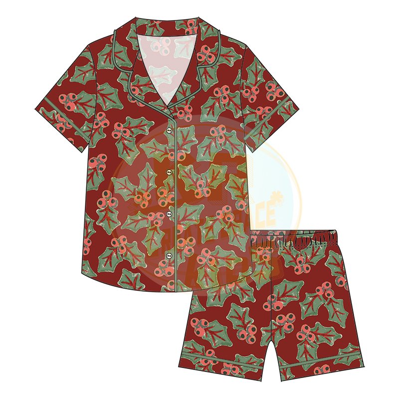 Halloween themed children's pajamas 2-piece comfortable bamboo fabric soft kids set