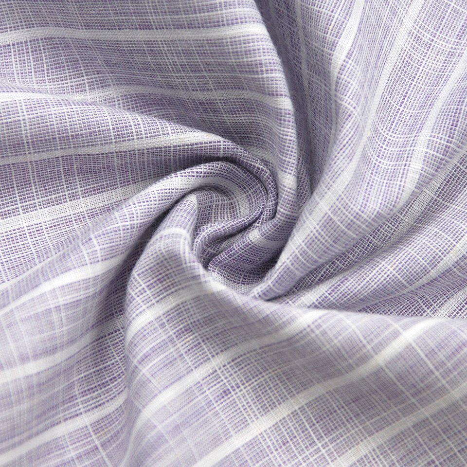 Factory price 105gsm TC imitation linen stripe 45% cotton 55% polyester fabric for shirt