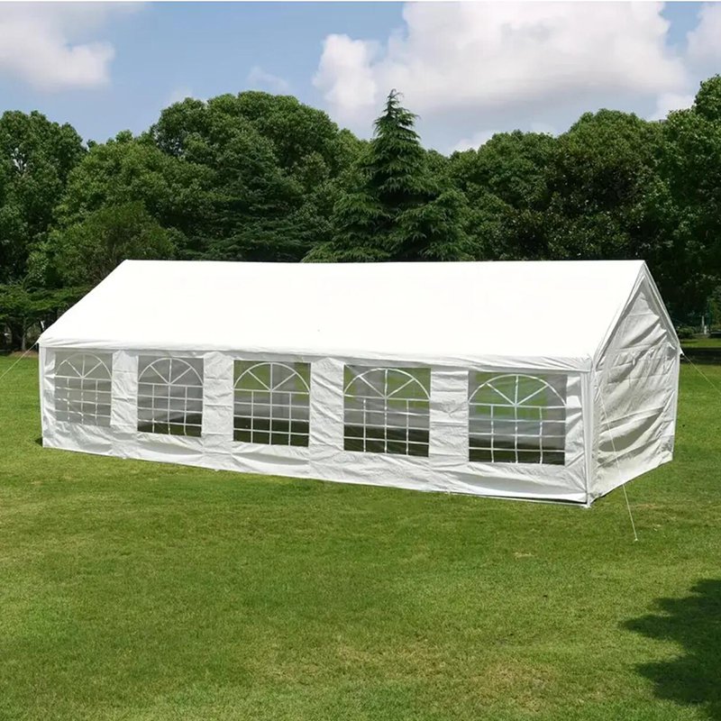 2024 innovative products PE fabric white party tent PE garden pavilion tent Awning tent