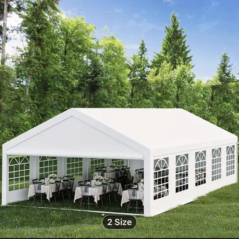 2024 innovative products PE fabric white party tent PE garden pavilion tent Awning tent