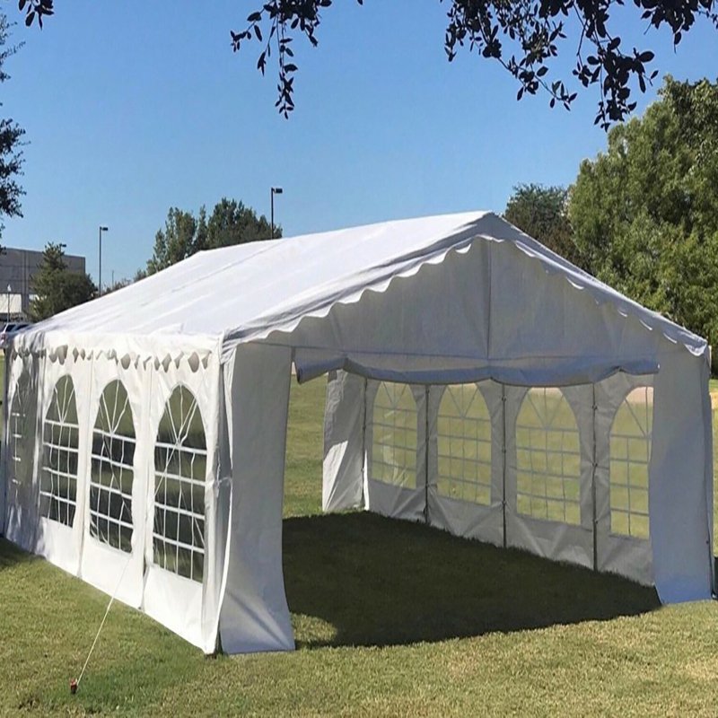 2024 innovative products PE fabric white party tent PE garden pavilion tent Awning tent