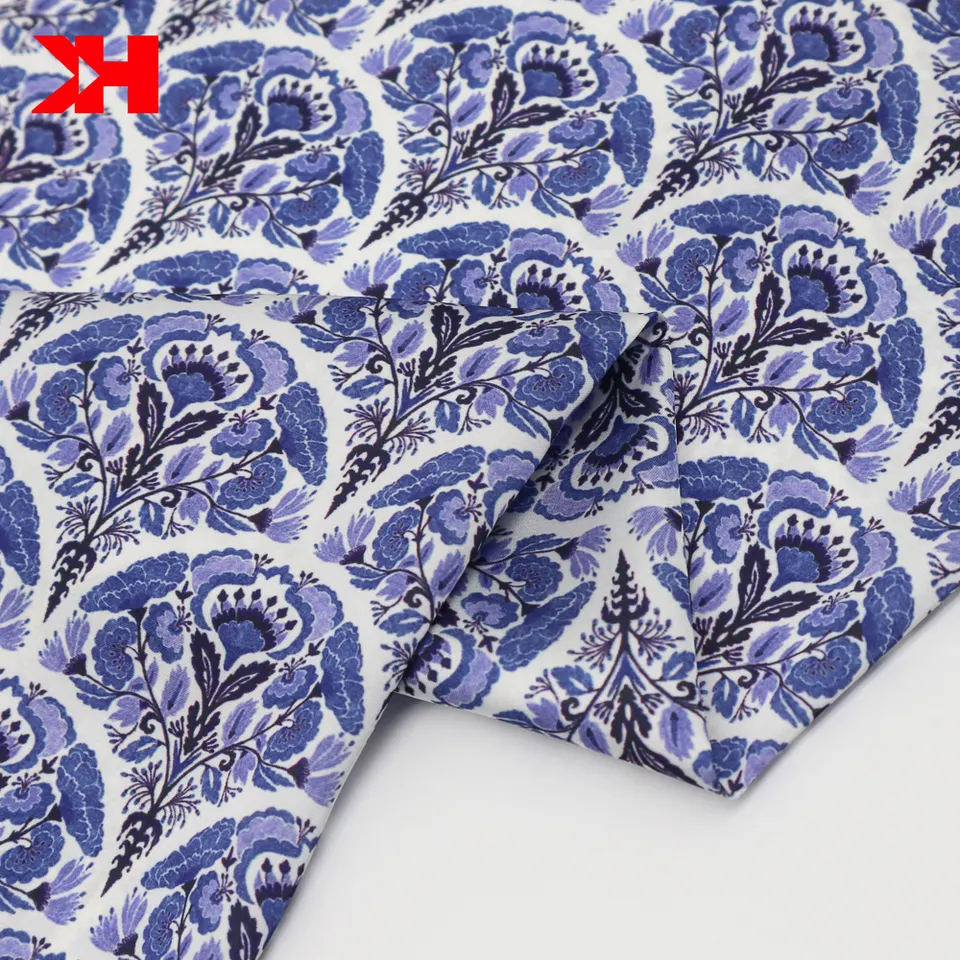 Kahn Fabric silk charmeuse satin Printing Fabric Digital print Flower Patterned Fabrics
