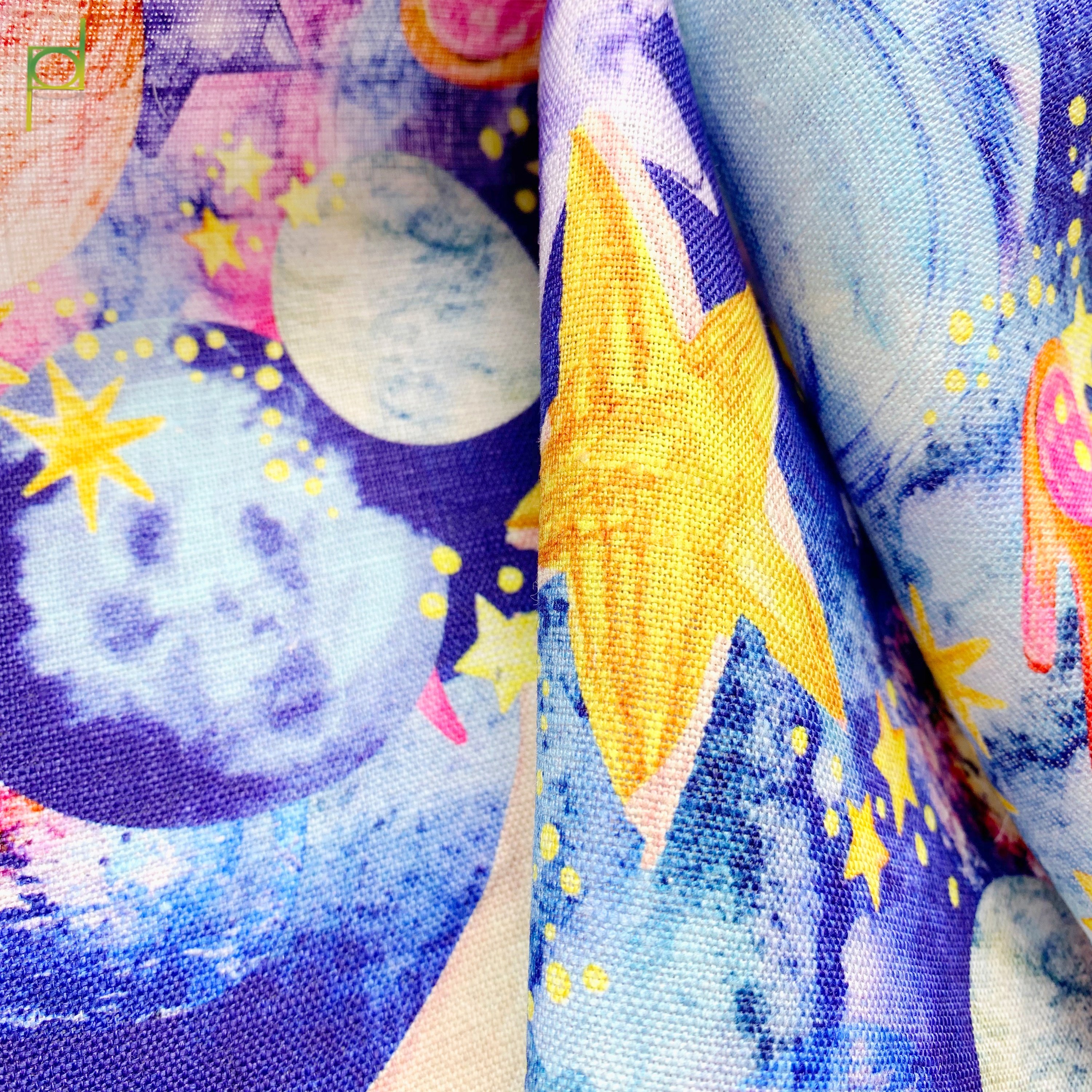 Fabric Custom Digital Printing Linen 195GSM Linen Fabric For Napkins Cloth Fabric