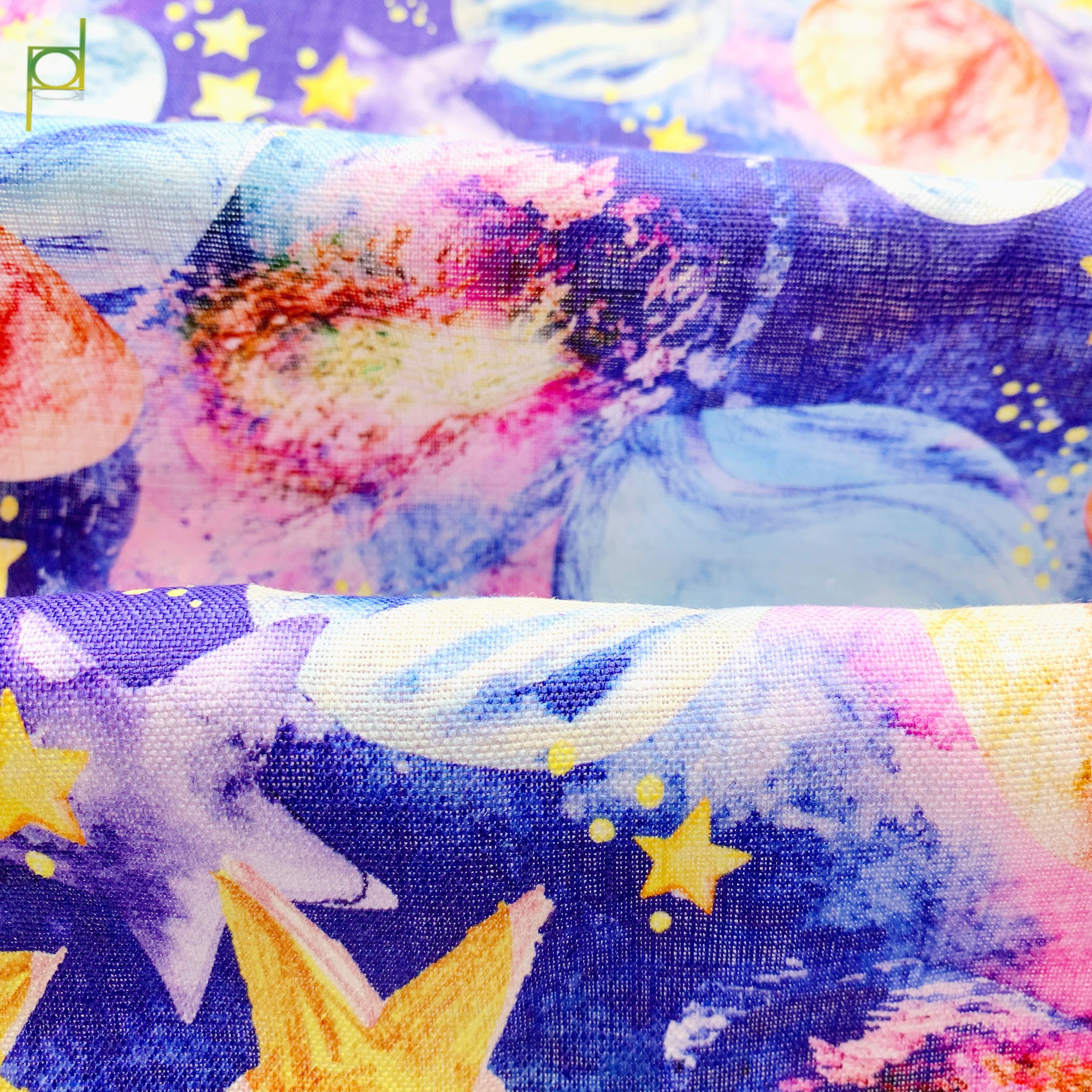 Fabric Custom Digital Printing Linen 195GSM Linen Fabric For Napkins Cloth Fabric