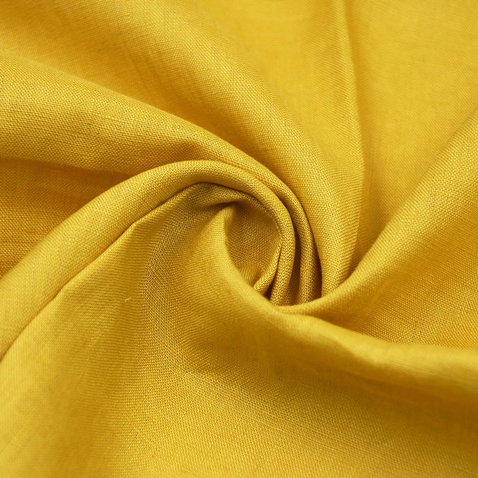 High Quality Natural Organic Linen 145gsm gold stone washed 100% Pure Linen Fabric For Garments