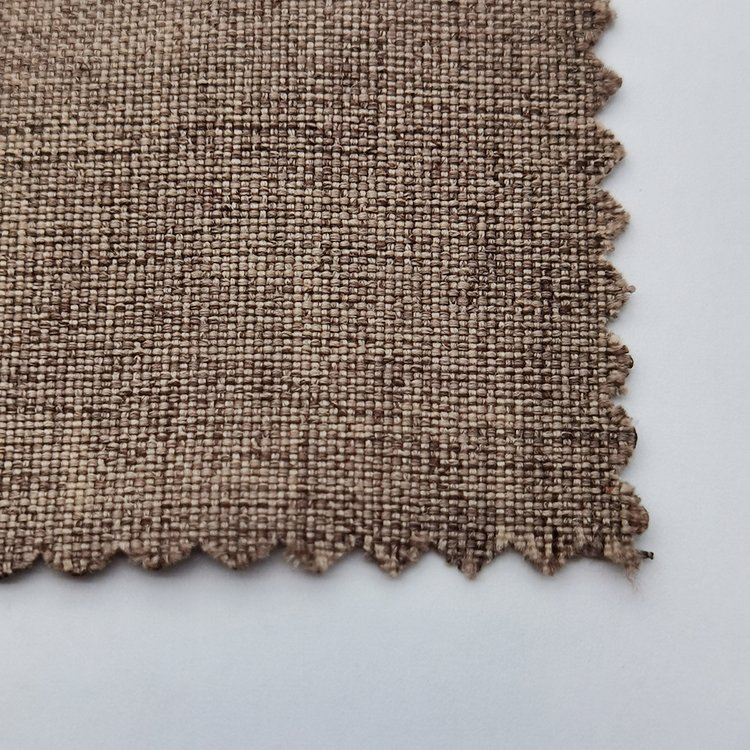 polyester linen style bag decoration sofa chair curtain use fabric 400D polyester melange fabric