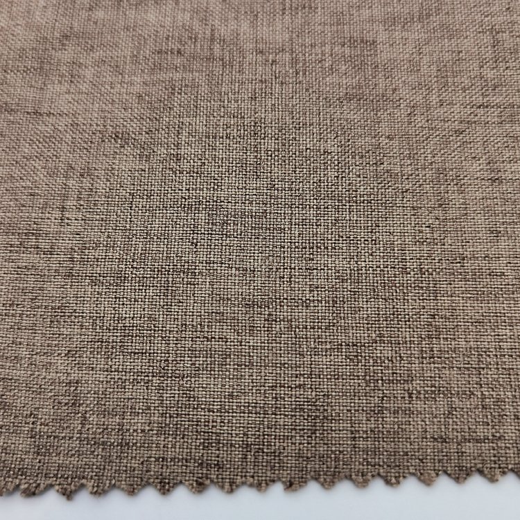 polyester linen style bag decoration sofa chair curtain use fabric 400D polyester melange fabric