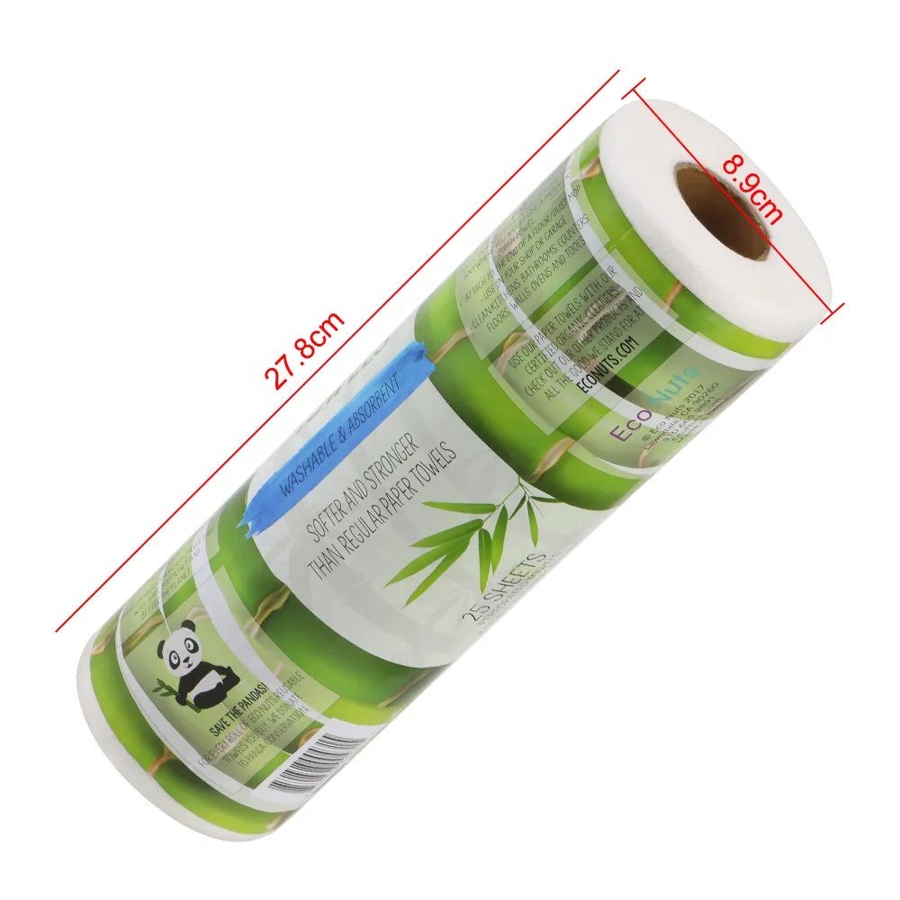 Plastic Free Multipurpose Bamboo Towels White Magic Eco Reusable Bamboo Kitchen Paper Towels