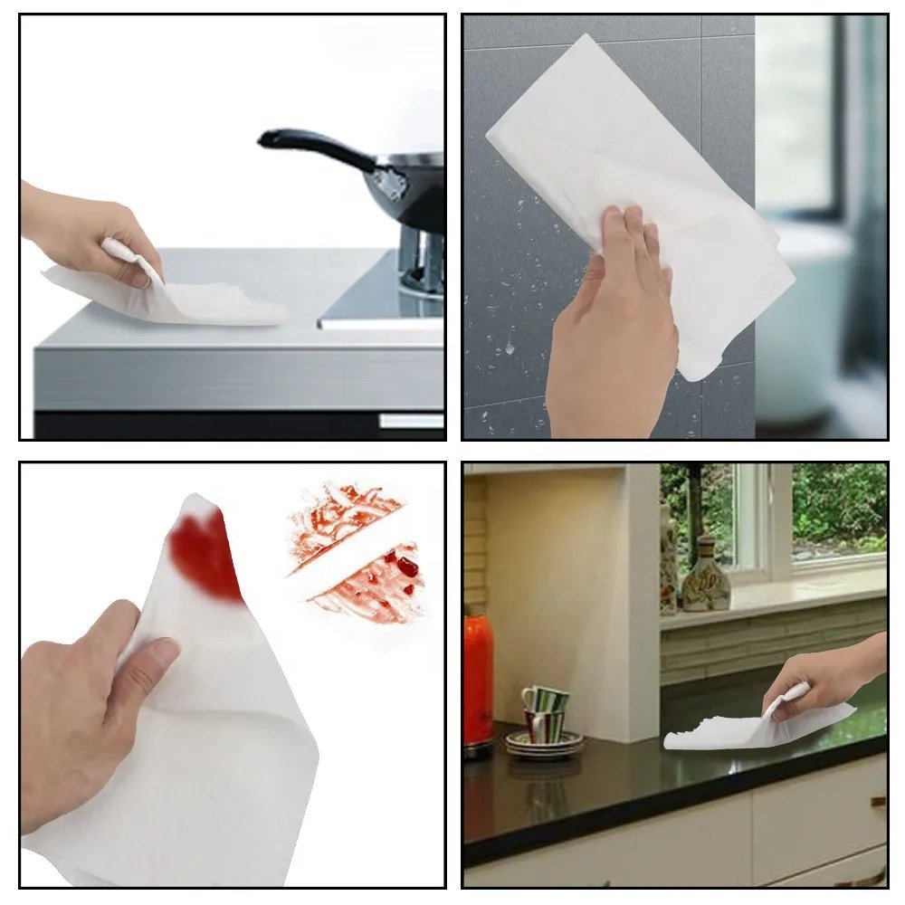 Plastic Free Multipurpose Bamboo Towels White Magic Eco Reusable Bamboo Kitchen Paper Towels