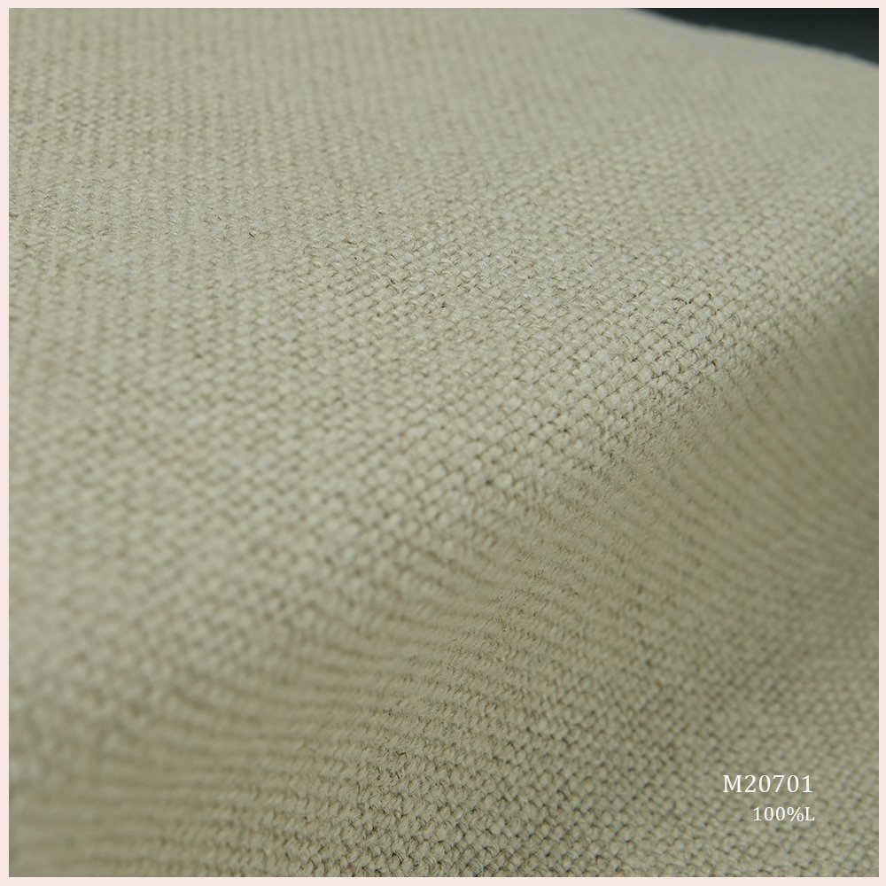 Richly Textured Breathable 100% Upholstery Linen Fabric For Sofa Pillow Furniture