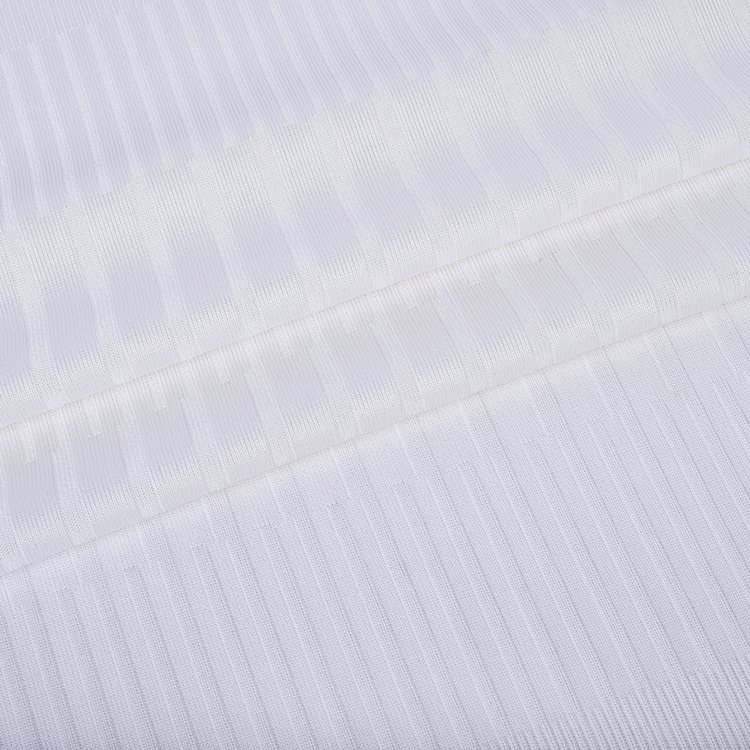 Wholesale Sale Stretch Knitted Jacquard Solid Polyester Spandex Fabrics for Garment